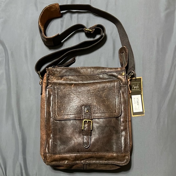 Italian Leather Crossbody by Nash - Picture 1 of 3